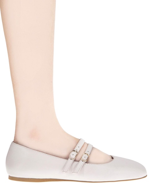 Women's Harisa Slip-On Buckle Square Toe Mary Jane Ballet Flats