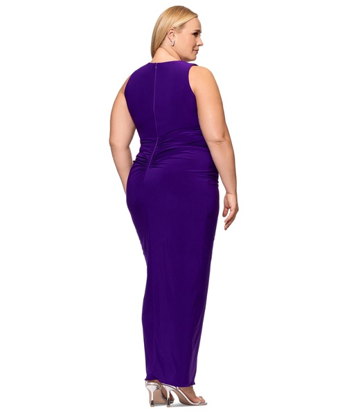 Plus Size V-Neck Gown