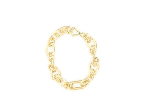 Reyes Curb Logo Engraved Necklace