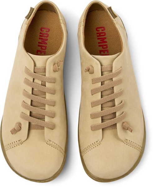 Beige Nubuck Shoes for Women.