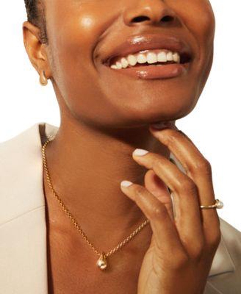 Puff Teardrop 17" Pendant Necklace & Puff Earrings Collection in Gold Vermeil, Created for Macy's