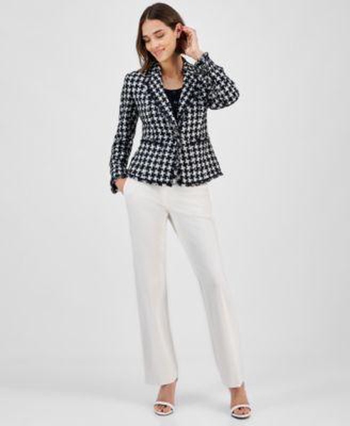 Women's One-Button Jacket & Compression Pull-On Pants