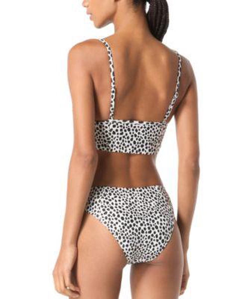 Women's Longline Underwire Bikini Top & High-Leg Bikini Bottoms	