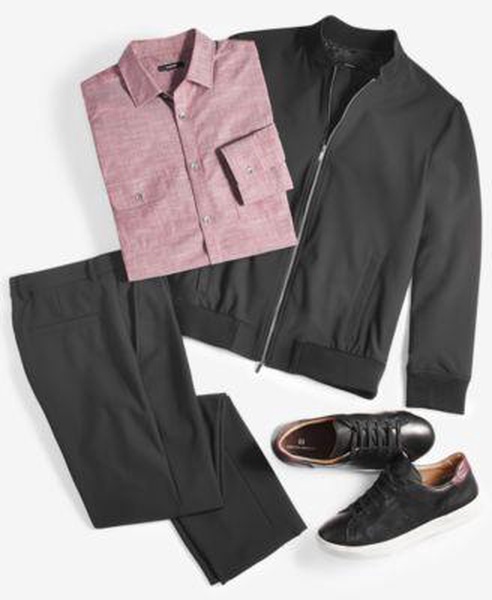 Men's Bomber Jacket, Shirt & Pants, Created for Macy's