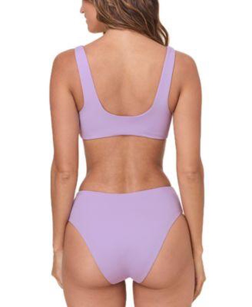  Women's Delray Scoop-Neck Bikini Top & High-Waist High-Cut Bikini Bottoms 