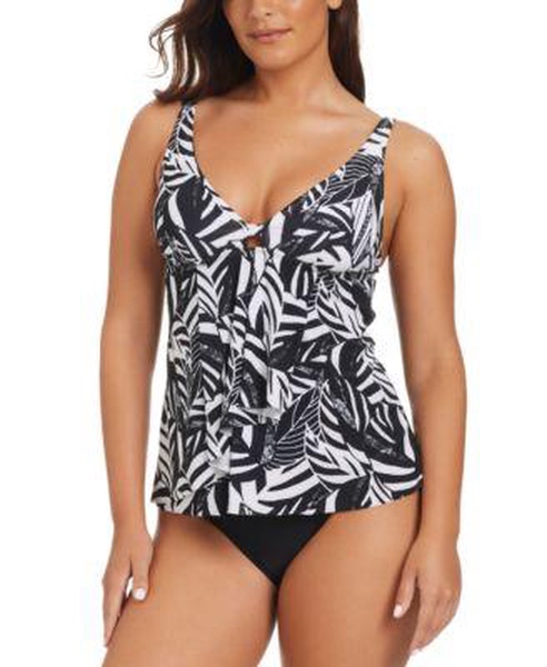 Sharp Observation Tankini & High-Waist Bottom