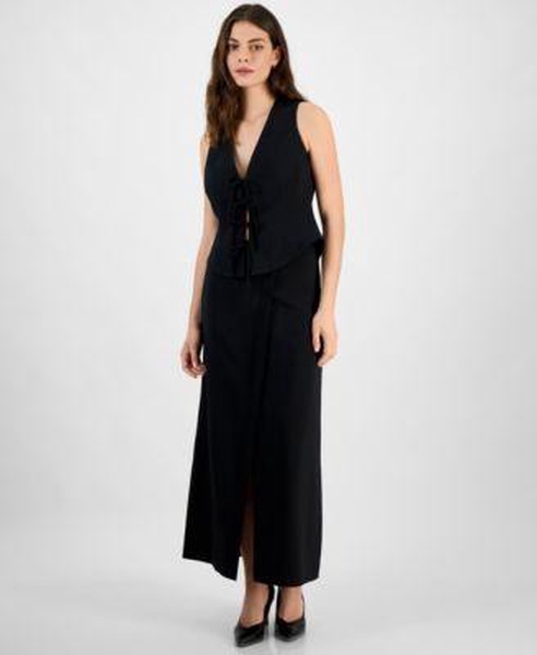 Women's Tie-Front Vest & Maxi Skirt, Exclusively at Macy's