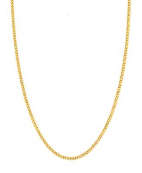 18" Franco Chain Necklace (1-7/8mm) in 14k Gold
