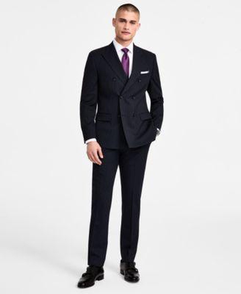 Men's Slim-Fit Pinstripe Suit Separates, Created for Macy's