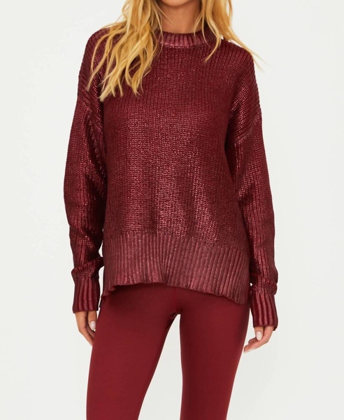 callie sweater in red