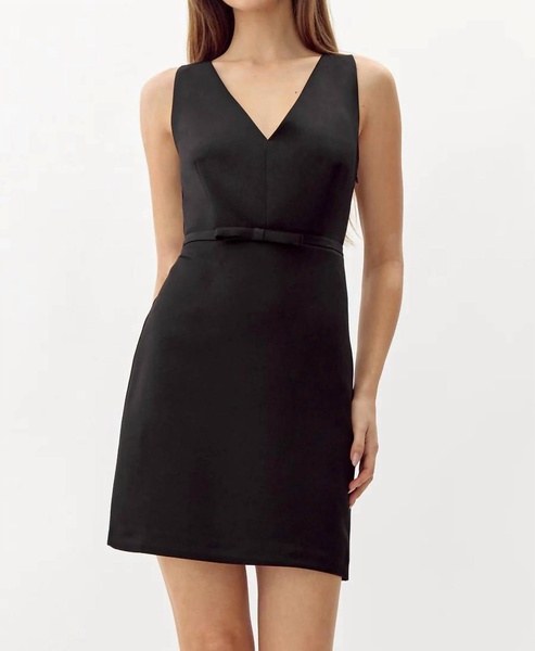 barbara dutch mini dress in black