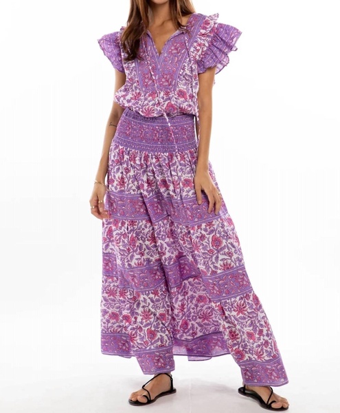 sky top in pink/purple