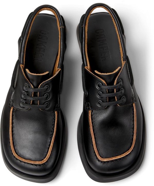 Black Leather Moccasin/Nautical Shoes for Women.