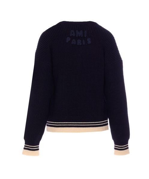 Ribbed V Neck Sweater