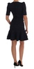 Dolce & Gabbana  Black Blue Flare Mini Dress