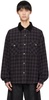 Gray & Black Padded Shirt