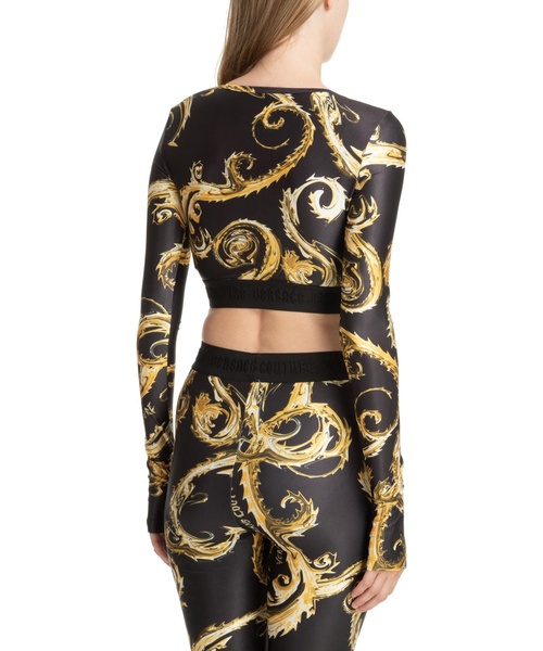 Abstract Multicolour Embroidered Top