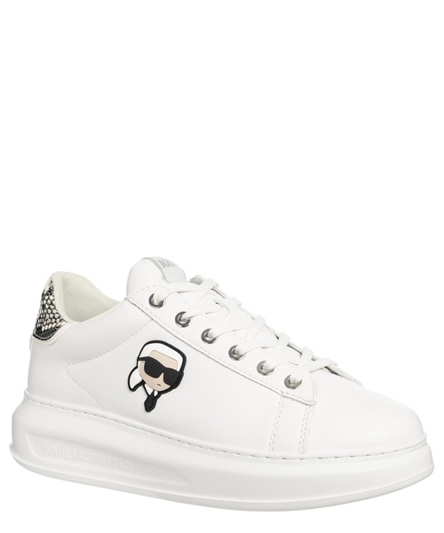 Glitter Detail Leather Sneakers