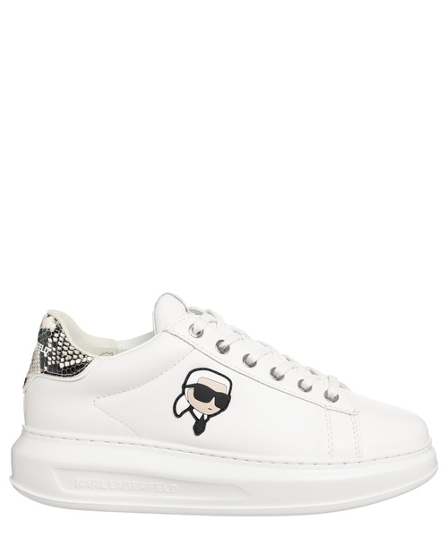 Glitter Detail Leather Sneakers