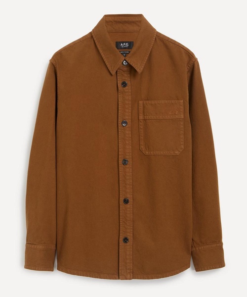 Basile Brodée Poitrine Denim Overshirt