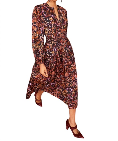 aurelie dress in rosefinch