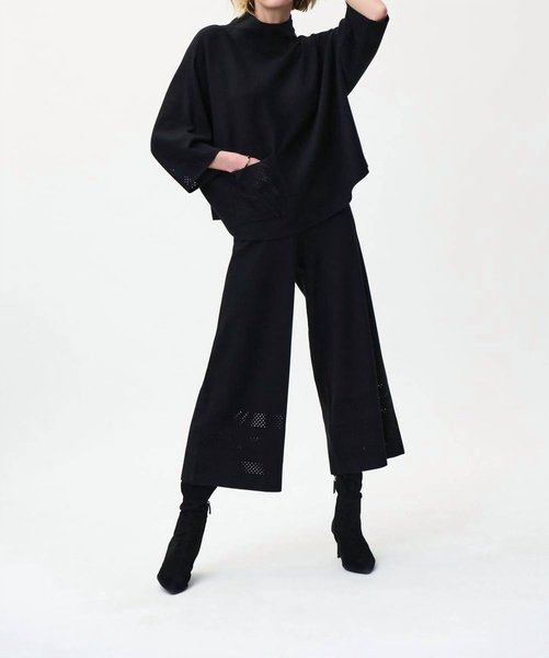 knit sweater in black