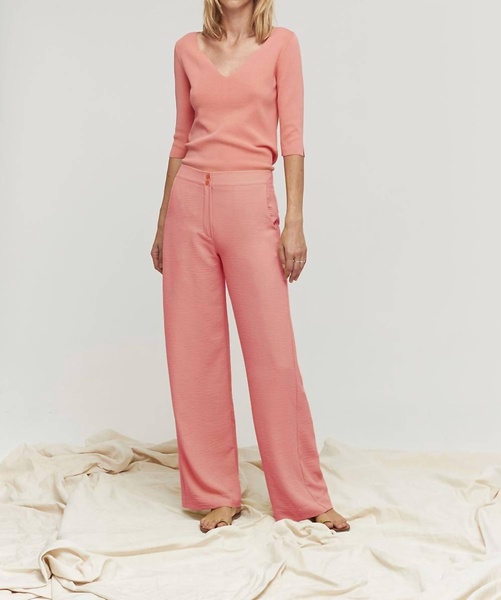 coral flowy pant