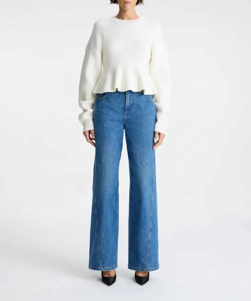 women's eliza sweater in cream