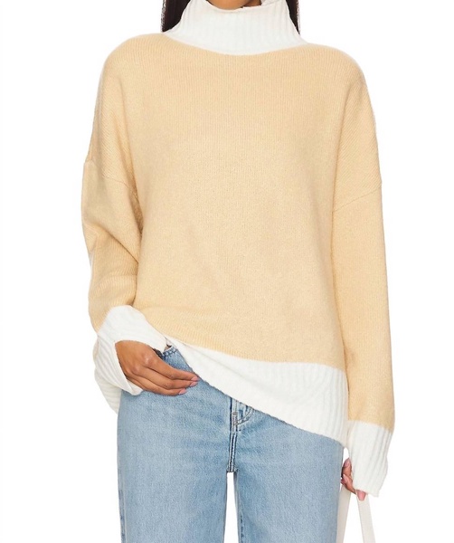 andi sweater in beige/ivory