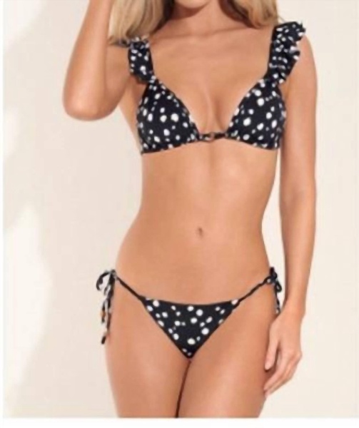 daisy sunny bikini bottom in black