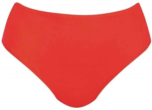 bikini bottom in poppy red