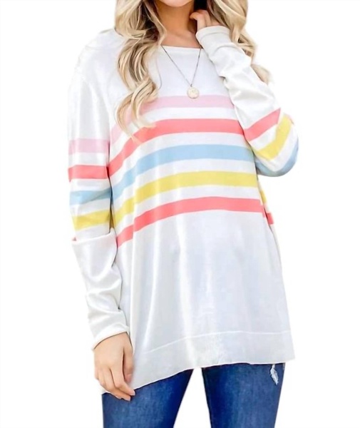 best of you sweater in ivory multi
