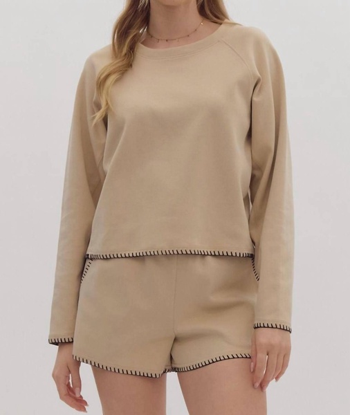 this time top in taupe