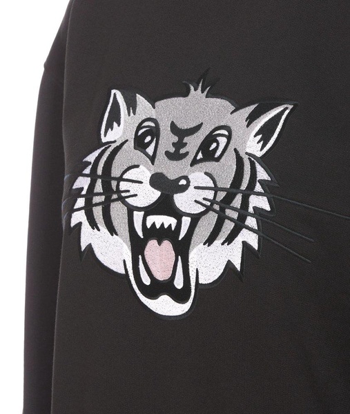 Happy Tiger Embroidered Sweatshirt