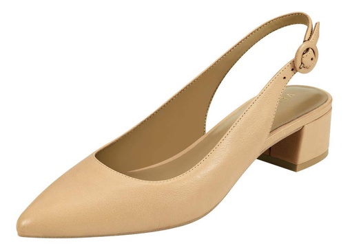 Aerosoles Women's Grand Central Pump, Nude Leather, Medium