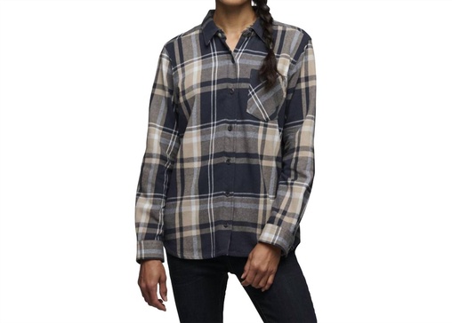 project flannel shirt in charcoal/moonstone plaid