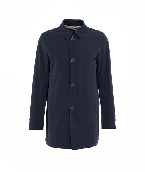 Single-breasted Long-sleeved Trench