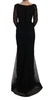 Dolce & Gabbana  Black Floral Sheath Dress