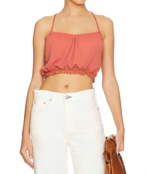 faded love cami in sundown rust