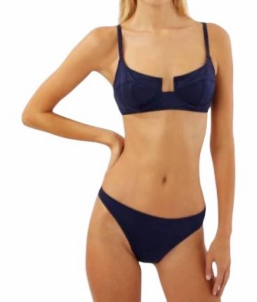 harley bikini top in blu scuro matte