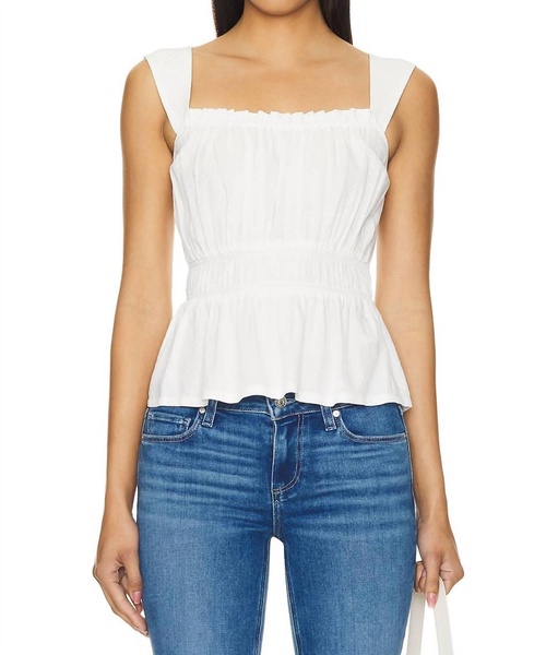 laureth top in white