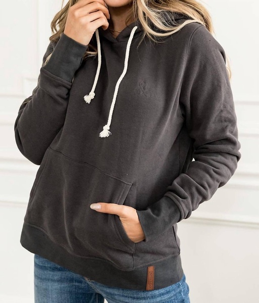 staple hoodie in charcoal