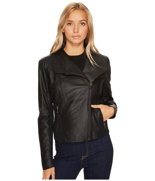 Andrew Marc Women's Asymmetrical Felix Leather Moto Jacket