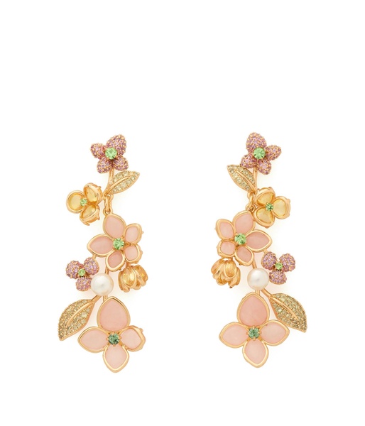 kate spade new york Pastel Petals Linear Earrings