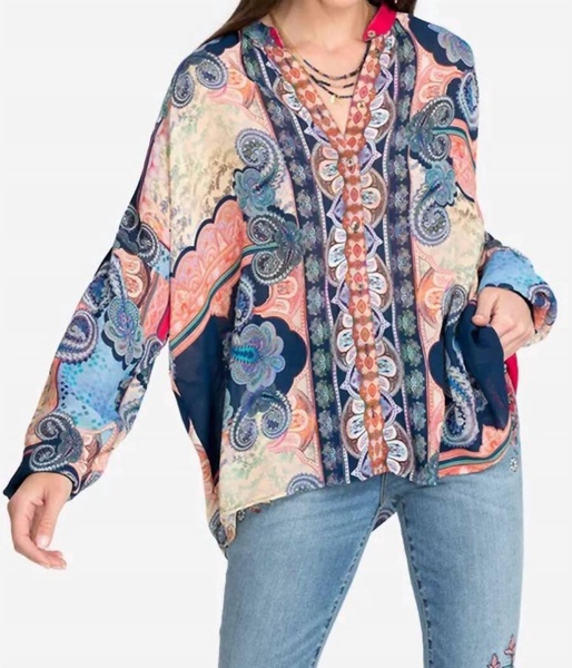 onda button down shirt in multi