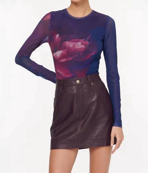 brooks bodysuit in macro floral