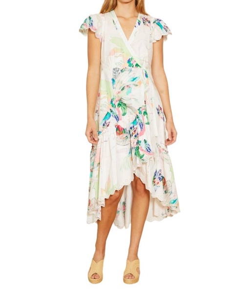 catalina dress in belle palm