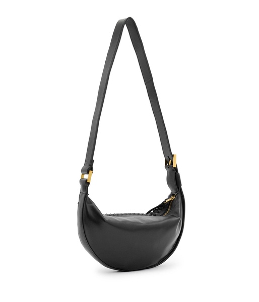 Half Moon Studded Crossbody Bag