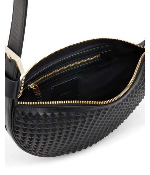 Half Moon Studded Crossbody Bag