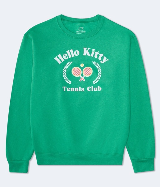 hello kitty tennis club crew sweatshirt